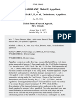 Ruth M. Sargeant v. Alexander E. Sharp, II, 579 F.2d 645, 1st Cir. (1978)