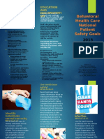 Behavioral Health Care National Patient Safety Goals: Education AND Documentati ON