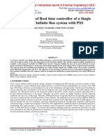 Development of Real Time Controller of A Single Machine Infinite Bus System With PSS