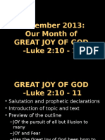 Great Joy of God