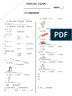 Parcial Exam: NAME: - DATE: - / - / - Circle The Correct Answers