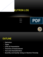 Neutron Log Tools and Characteristics