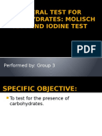 Molisch and Iodine Test