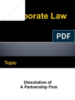 Dissolution of A Firm