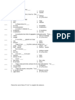 Span 1 Sem Test Review CH 8 and 9