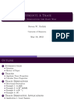 Schonemann Trace Derivatives Presentation