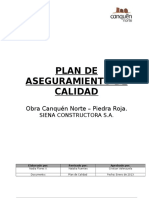 Plan de Calidad Obra Canquen Norte 2013