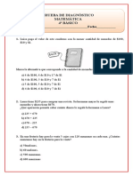 4°básico Diagnóstico Matemáticas