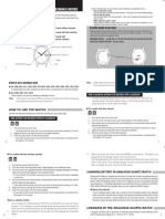 Instructions For Analogue Quartz and Mechanical Watches: Calibre Number of Your Watch