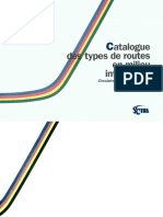 Catalogue Des Types de Routes en Milieu Interurbain