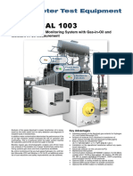 Hydrocal 1003: Transformer Online Monitoring System With Gas-in-Oil and Moisture in Oil Measurement