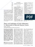 Theory and Application Voltammetry Measurement of Electrode Reaction Kinetics