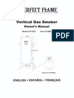 Perfect Flame Vertical Gas Smoker GS-2001 Owners Manual