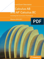 Ap Calculus Ab and BC Course and Exam Description PDF