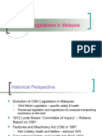 Safety Legislations in Malaysia