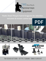 1 THE Plastic Piling Range of Plastic Sheet Piling 2016 PDF