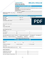 Bajaj Allianz General Insurance Company Limited: Overseas Travel Insurance Claim Form