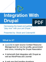 CiviCRM Integration With Drupal