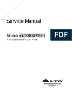 Alto Altodrive 3.4 Crossover Service Manual