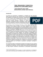 Educación, Pedagogía y Didáctica. Una Perspectiva Epistemológica PDF