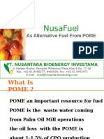 Nusafuel: As Alternative Fuel From Pome