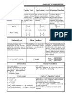 Worksheet Gases