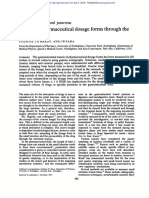 Transit of Pharmaceutical Forms The Small Intestine: Dosage Through