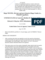 Hugo Teufel, Iii, Heir and Next Friend of Hugo Teufel, Jr. v. United States of America, Sheldon H. Preskorn, M.D. and Edward J. Huycke, M.D., 5 F.3d 547, 10th Cir. (1993)