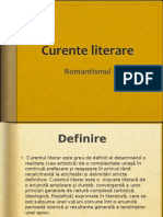 Curente Literare - Romantismul