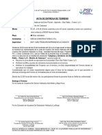 Acta de Entrega de Terreno - Actividad Descolmatacion - Ventarrones