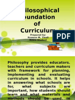 Philosophical Foundation of Educ