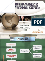 Morphological Analyzer of Minangkabau Derivational Affixes