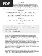 United States v. Barton Lee Murphy, 974 F.2d 1346, 10th Cir. (1992)