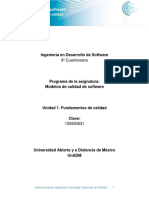 Unidad 1. Fundamentos de Calidad PDF