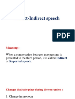 Direct-Indirect Speech