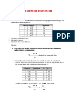 Medidas de Dispersión