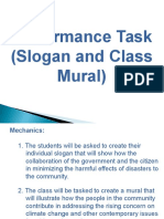 Performance Task Slogan and Class Mural