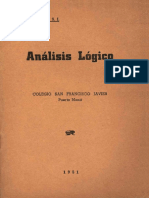 Analisis Logico Oracion Gramatical PDF