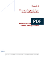 Stereographic Projection: Concept and Application