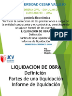 Liquidaciones de Obra