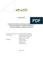 Informe Final Estudio Sobre Los Recursos Humanos en Salud en Perú Gestión, Distribución, Normatividad, Regulación, Condiciones Laborales y Salariales y Formación. GRADE PE