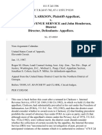 Robert Clarkson v. Internal Revenue Service and John Henderson, District Director, Defendants, 811 F.2d 1396, 11th Cir. (1987)