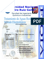 Tratamiento de Aguas Residuales Via Electrofenton