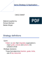 Business Systems:Strategy & Application: Cm322 Bmibt