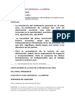 CASACIÓN Declaracion TestiCASACIÓN Declaracion Testimonial, Su Lectura, y Su Oposicion A Falta de Monial, Su Lectura, y Su Oposicion A Falta de Concurrencia Del Testigo