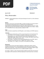 USCIS Policy Memo Perez-Olano Settlement Agreement