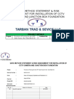 Method Statement For Instalation of CCTV Camera and Junction Boc Foundation