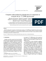 Computer-Aided Method For Identification of Components in Essential Oils by C NMR Spectros