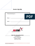 10g SQL Book