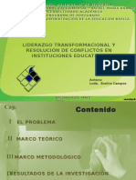 Liderazgo Transformacional y Resolución de Conflictos en Instituciones Educativas de La Parroquia Libertad